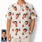 Men's Raspberry Rhapsody Custom Face Hawaiian Shirt