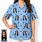 Women's Sprinkle Scoops Custom Face Hawaiian Shirt