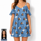 Women's Plume Parade Custom Face Off-Shoulder Dress