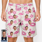 Men's Buoyant Botanica Custom Face Beach Shorts