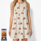 Women's Cucurbit Chuckles Custom Dog Face Tank Dress