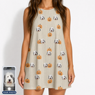 Women's Fiery Fiends Custom Dog Face Tank Dress