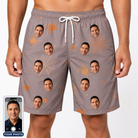 Men's Haunted Lattice Custom Face Beach Shorts
