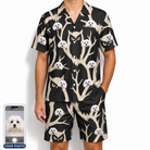 Men's Midnight Moonhoot Custom Dog Face Shirt & Shorts Set