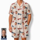 Men's Firework Frames Custom Face Shirt & Shorts Set