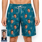Men's Continental Crackle Custom Face Beach Shorts