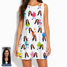 Women's Cousin Cookout Custom Face Tank Dress