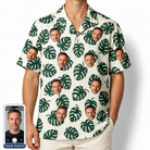 Men's Verdant Vacation Custom Face Hawaiian Shirt