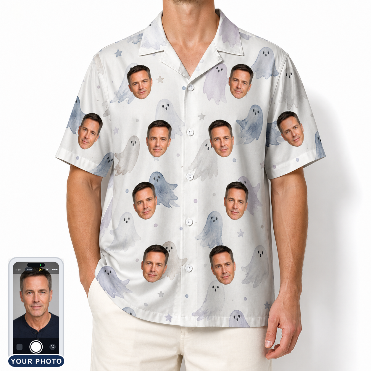 Men's Wraith Wiggles Custom Face Hawaiian Shirt