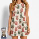 Women's Bowtiful Bundles Custom Cat Face Tank Dress