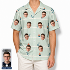 Men's Angler Angles Custom Face Hawaiian Shirt