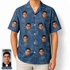 Men's Bridal Batter Custom Face Hawaiian Shirt