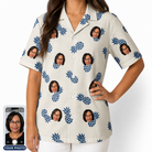 Women's Golden Getaway Custom Face Hawaiian Shirt