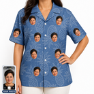 Women's Golden Gush Custom Face Hawaiian Shirt