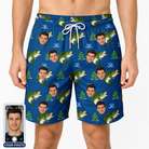 Men's Scale Mail Custom Face Beach Shorts