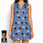 Women's Foreshore Forever Custom Face V-Neck Dress