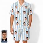 Men's Green Glory Custom Face Shirt & Shorts Set