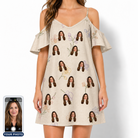 Women's Vanda Vogue Custom Face Off-Shoulder Dress