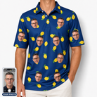 Men's Lemon Lilt Custom Face Polo Shirt