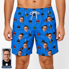 Men's Flame Fame Custom Face Beach Shorts