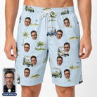 Men's Driver Drifters Custom Face Beach Shorts