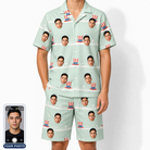 Men's Sam's Sparkle Custom Face Shirt & Shorts Set