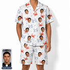 Men's Crab Capers Custom Face Shirt & Shorts Set