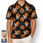 Men's Frightlight Fancies Custom Dog Face Polo Shirt