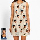 Women's Macabre Mesh Custom Face Tank Dress