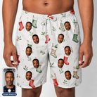 Men's Hearth Hangers Custom Face Beach Shorts