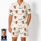 Men's Garland Giggles Custom Face Shirt & Shorts Set