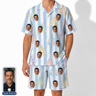 Men's Bottle Belles Custom Face Shirt & Shorts Set