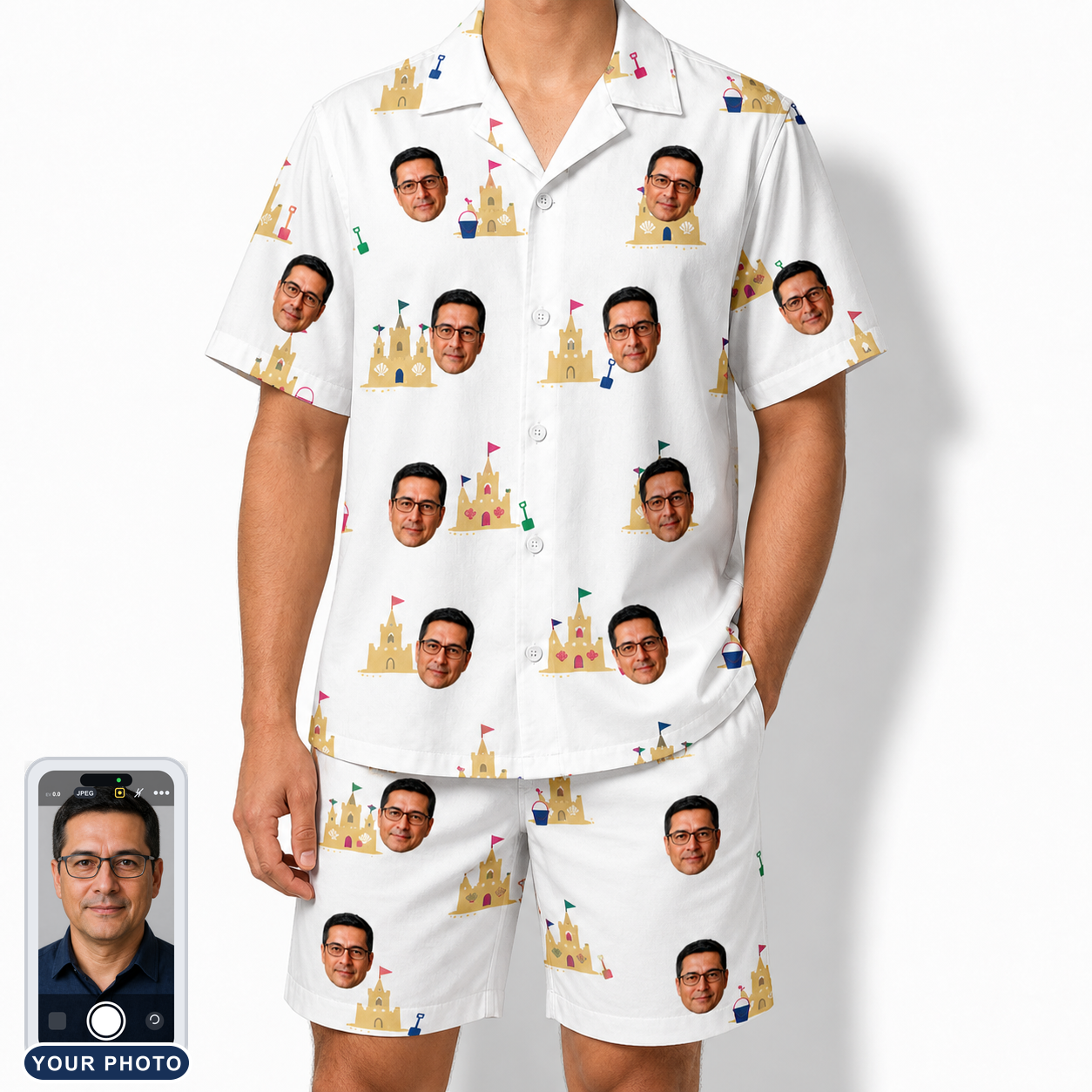 Men's Dune Dynasty Custom Face Shirt & Shorts Set