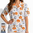 Women's Jack O'Jitters Custom Dog Face Hawaiian Shirt