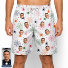 Men's Venom Velvet Custom Face Beach Shorts