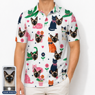 Men's Furball Follies Custom Cat Face Polo Shirt