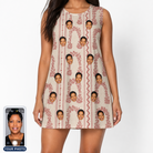 Women's Beach Bouquet Custom Face Tank Dress