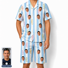 Men's Seahorse Serenade Custom Face Shirt & Shorts Set
