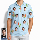 Men's Heliconia Hooray Custom Face Polo Shirt