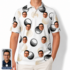 Men's Dimple Dash Custom Face Polo Shirt