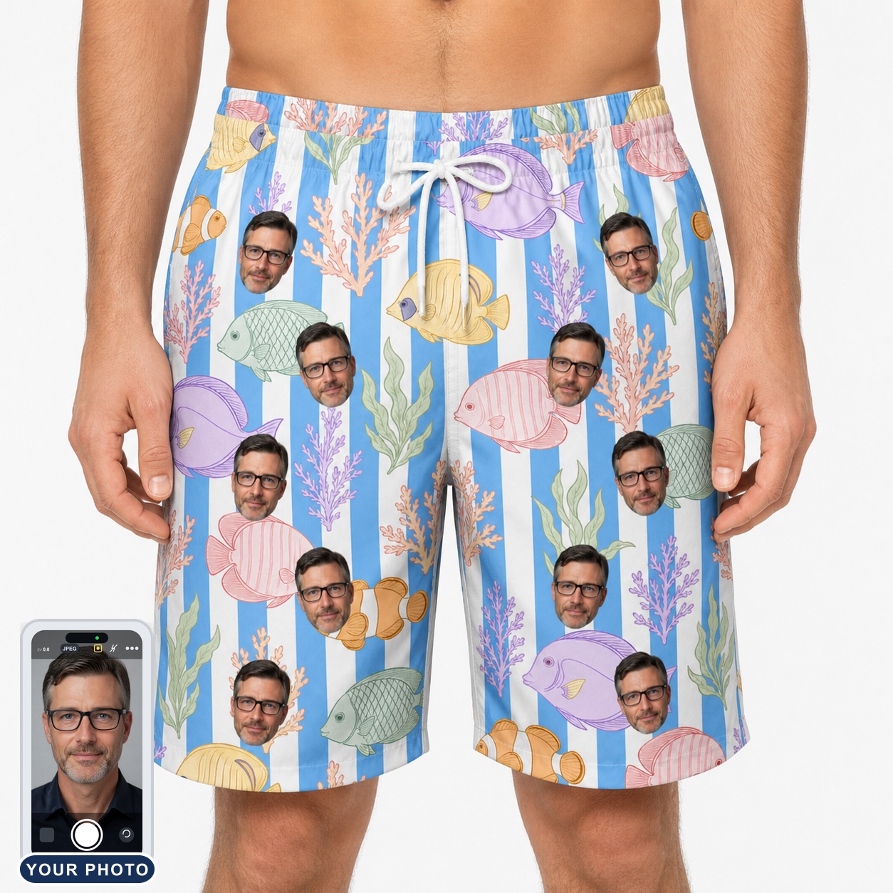 Men's Reef Rascals Custom Face Beach Shorts