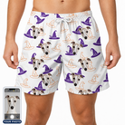 Men's Cauldron Crowns Custom Dog Face Beach Shorts