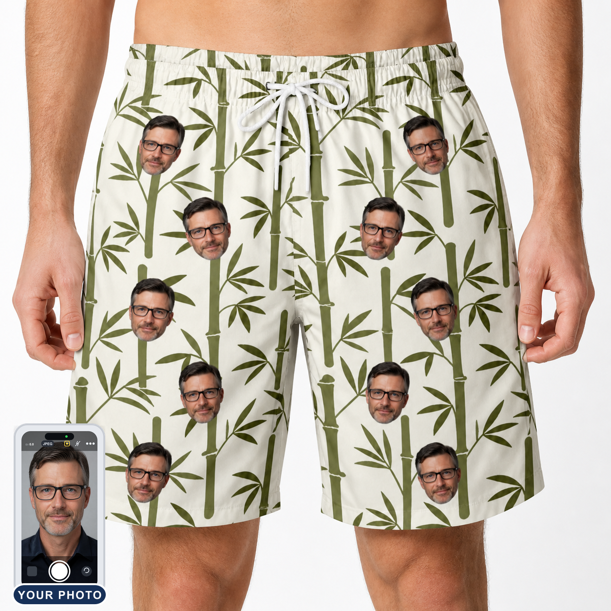 Men's Reed Revival Custom Face Beach Shorts