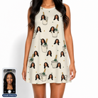 Women's Champagne Chill Custom Face Tank Dress