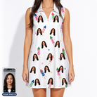 Women's Boom Banner Custom Face V-Neck Dress