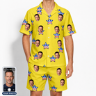 Men's Liberty Stripe Custom Face Shirt & Shorts Set