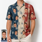 Men's Crystal Cascade Custom Face Polo Shirt