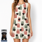 Women's Bowtiful Bundles Custom Dog Face Tank Dress