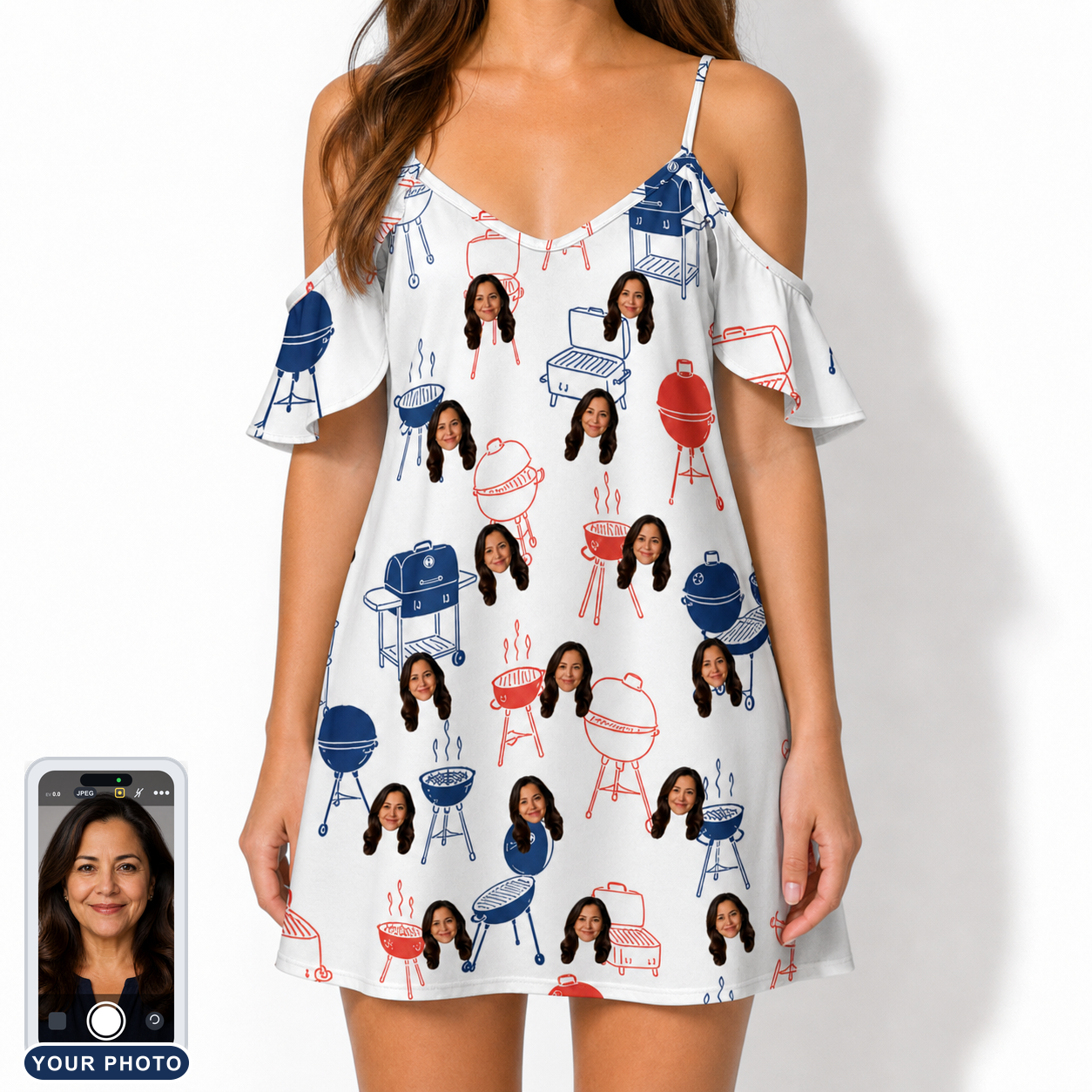 Women's Grate Expectations Custom Face Off-Shoulder Dress