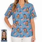 Women's Stellar Standard Custom Face Hawaiian Shirt